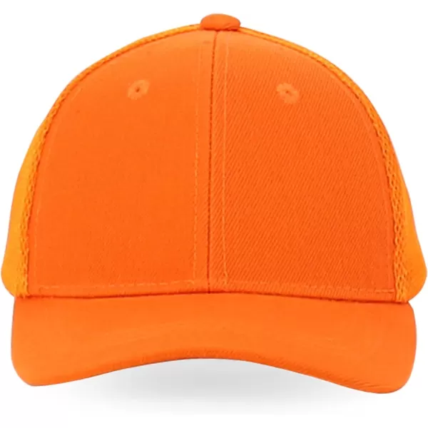 imageTrendy Apparel Shop Infant Size Structured Adjustable Trucker Mesh Baseball CapOrange