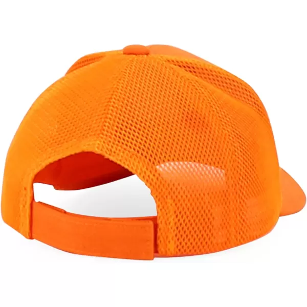 imageTrendy Apparel Shop Infant Size Structured Adjustable Trucker Mesh Baseball CapOrange