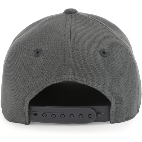 imageTrendy Apparel Shop Infant to Toddler Kids Plain Structured Flatbill Snapback CapDark Grey