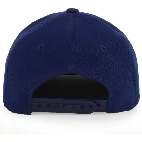 imageTrendy Apparel Shop Infant to Toddler Kids Plain Structured Flatbill Snapback CapNavy