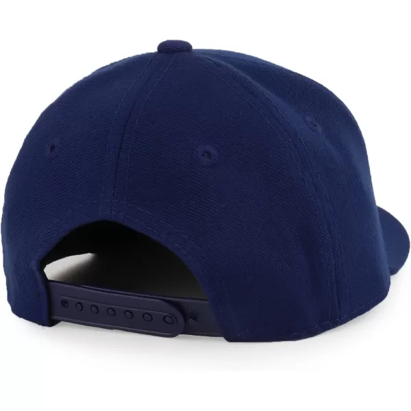imageTrendy Apparel Shop Infant to Toddler Kids Plain Structured Flatbill Snapback CapNavy
