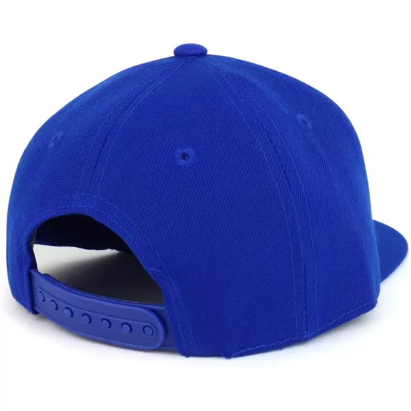 imageTrendy Apparel Shop Infant to Toddler Kids Plain Structured Flatbill Snapback CapRoyal
