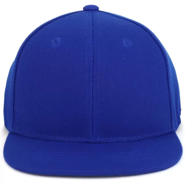 imageTrendy Apparel Shop Infant to Toddler Kids Plain Structured Flatbill Snapback CapRoyal