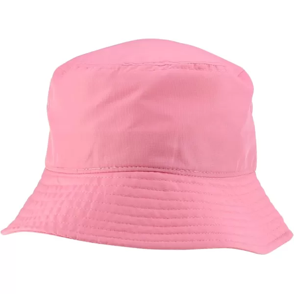 imageTrendy Apparel Shop Kid Size Lightweight Packable Outdoor Bucket Hat  55cmLight Pink
