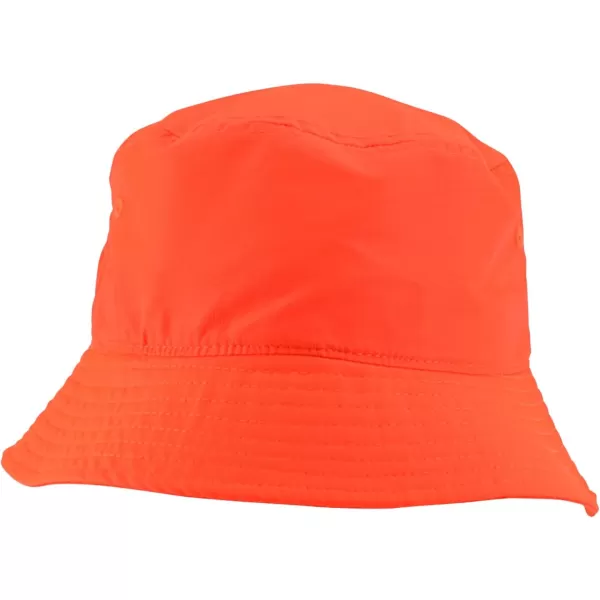 imageTrendy Apparel Shop Kid Size Lightweight Packable Outdoor Bucket Hat  55cmNeon Orange