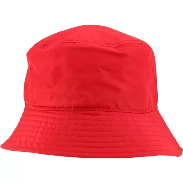 imageTrendy Apparel Shop Kid Size Lightweight Packable Outdoor Bucket Hat  55cmRed