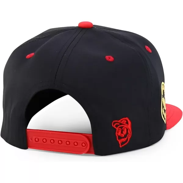 imageTrendy Apparel Shop Mexico Guadalupe Embroidered Flat Bill Snapback CapBlack Red 2