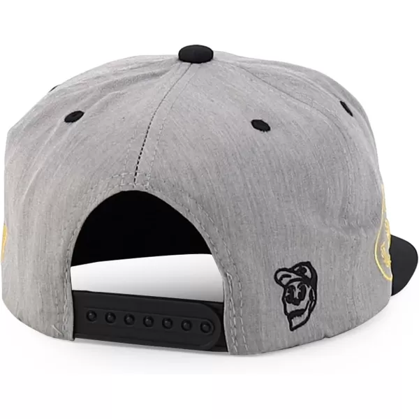imageTrendy Apparel Shop Mexico Guadalupe Embroidered Flat Bill Snapback CapHgrey Black 2