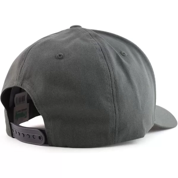 imageTrendy Apparel Shop Oversized Big 5 Panel Cotton Structured Baseball CapDark Grey