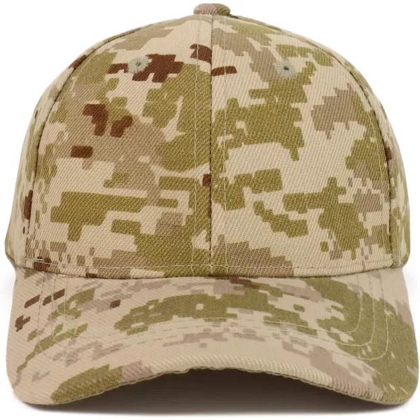imageTrendy Apparel Shop Plain Infants Size Structured Adjustable Baseball CapDesert Digital