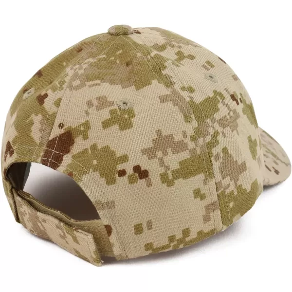 imageTrendy Apparel Shop Plain Infants Size Structured Adjustable Baseball CapDesert Digital