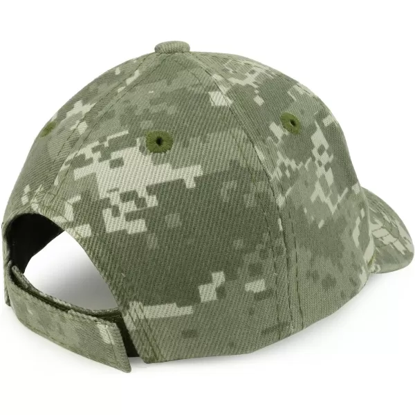 imageTrendy Apparel Shop Plain Infants Size Structured Adjustable Baseball CapDigital Camo