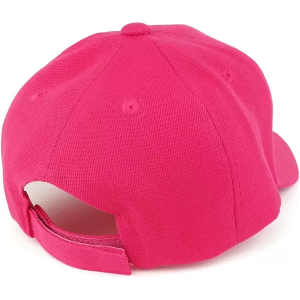 imageTrendy Apparel Shop Plain Infants Size Structured Adjustable Baseball CapFuchsia