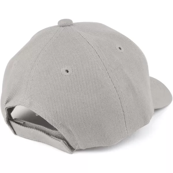 imageTrendy Apparel Shop Plain Infants Size Structured Adjustable Baseball CapGrey