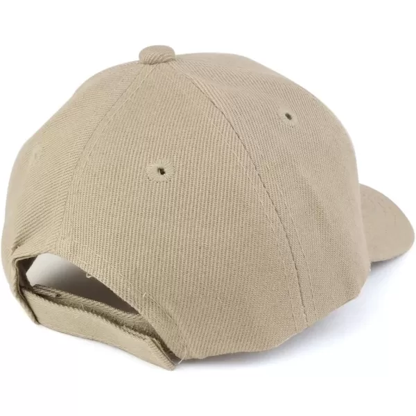 imageTrendy Apparel Shop Plain Infants Size Structured Adjustable Baseball CapKhaki