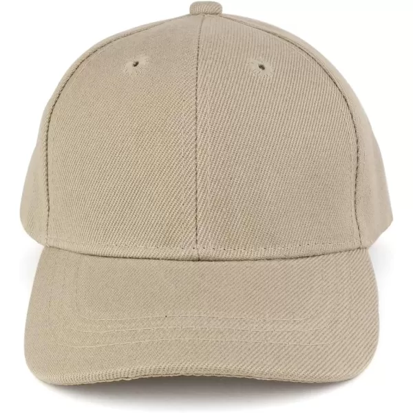 imageTrendy Apparel Shop Plain Infants Size Structured Adjustable Baseball CapKhaki