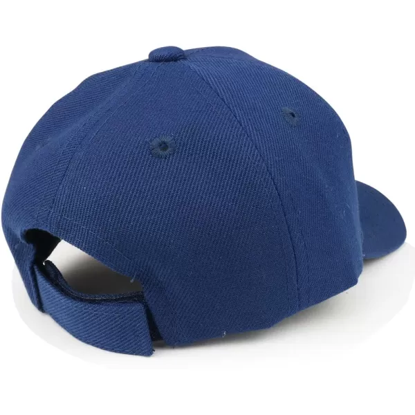 imageTrendy Apparel Shop Plain Infants Size Structured Adjustable Baseball CapNavy