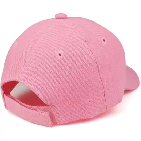 imageTrendy Apparel Shop Plain Infants Size Structured Adjustable Baseball CapPink