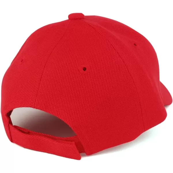 imageTrendy Apparel Shop Plain Infants Size Structured Adjustable Baseball CapRed