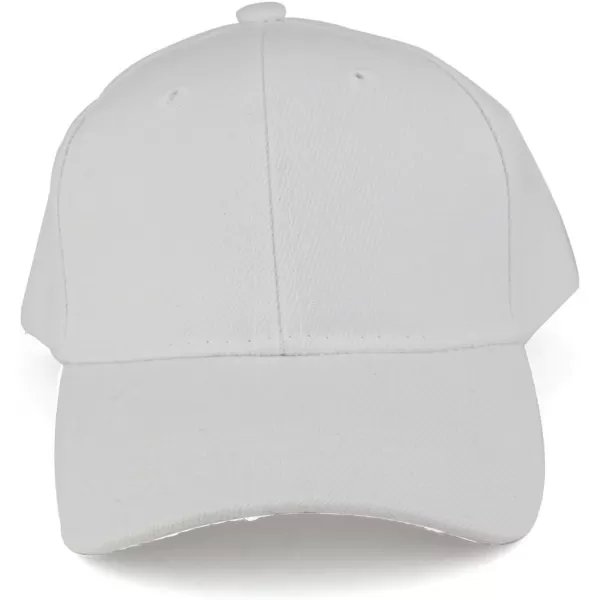 imageTrendy Apparel Shop Plain Infants Size Structured Adjustable Baseball CapWhite