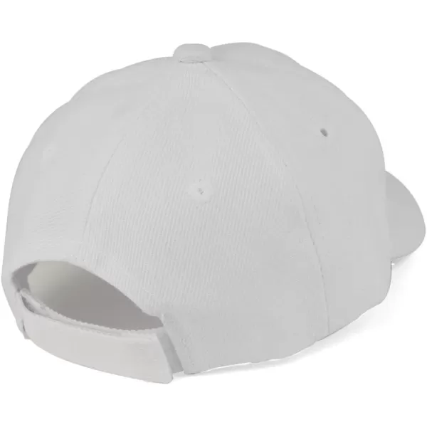 imageTrendy Apparel Shop Plain Infants Size Structured Adjustable Baseball CapWhite