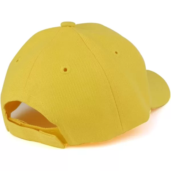 imageTrendy Apparel Shop Plain Infants Size Structured Adjustable Baseball CapYellow