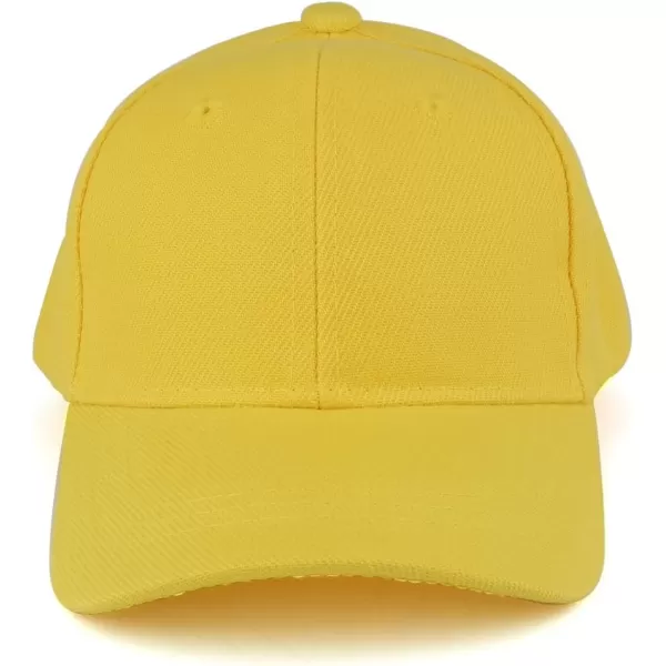 imageTrendy Apparel Shop Plain Infants Size Structured Adjustable Baseball CapYellow
