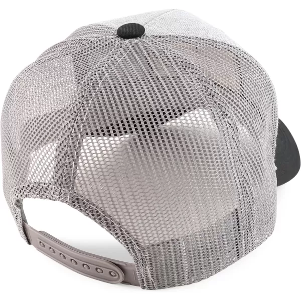 imageTrendy Apparel Shop Rodeo Patch Structured Curved Bill Mesh Snapback Baseball CapHgrey Black