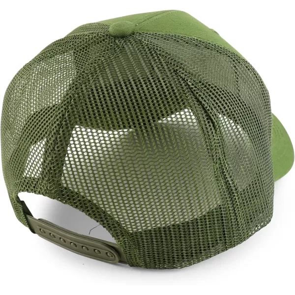 imageTrendy Apparel Shop Rodeo Patch Structured Curved Bill Mesh Snapback Baseball CapOlive Olive