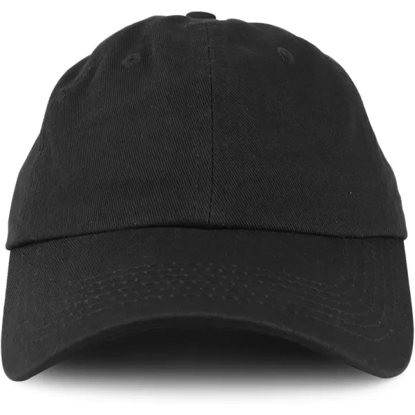 imageTrendy Apparel Shop Youth Small Fit Bio Washed Unstructured Cotton Baseball CapBlack