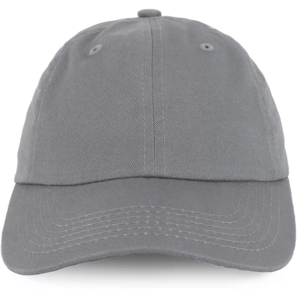 imageTrendy Apparel Shop Youth Small Fit Bio Washed Unstructured Cotton Baseball CapGrey