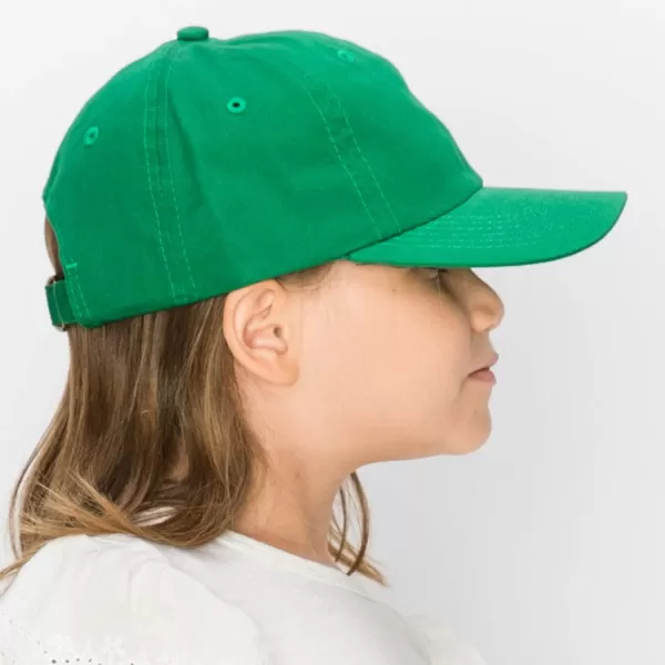 imageTrendy Apparel Shop Youth Small Fit Bio Washed Unstructured Cotton Baseball CapKelly Green
