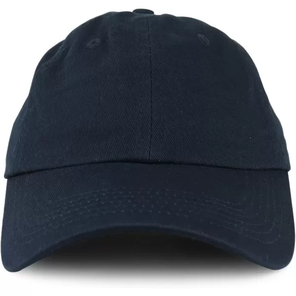 imageTrendy Apparel Shop Youth Small Fit Bio Washed Unstructured Cotton Baseball CapNavy
