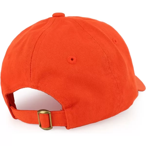 imageTrendy Apparel Shop Youth Small Fit Bio Washed Unstructured Cotton Baseball CapOrange