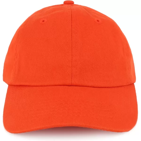 imageTrendy Apparel Shop Youth Small Fit Bio Washed Unstructured Cotton Baseball CapOrange