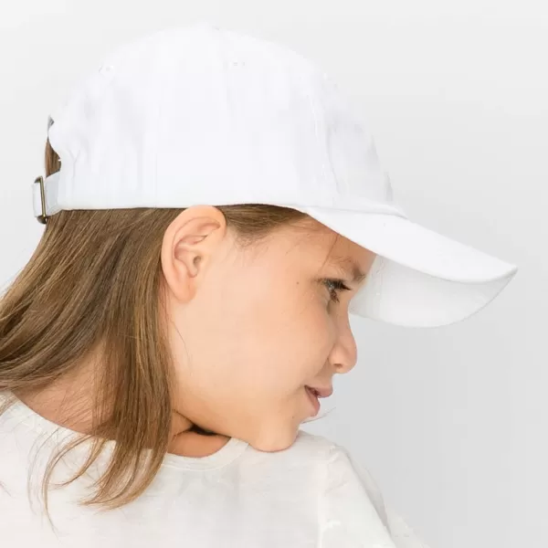 imageTrendy Apparel Shop Youth Small Fit Bio Washed Unstructured Cotton Baseball CapWhite