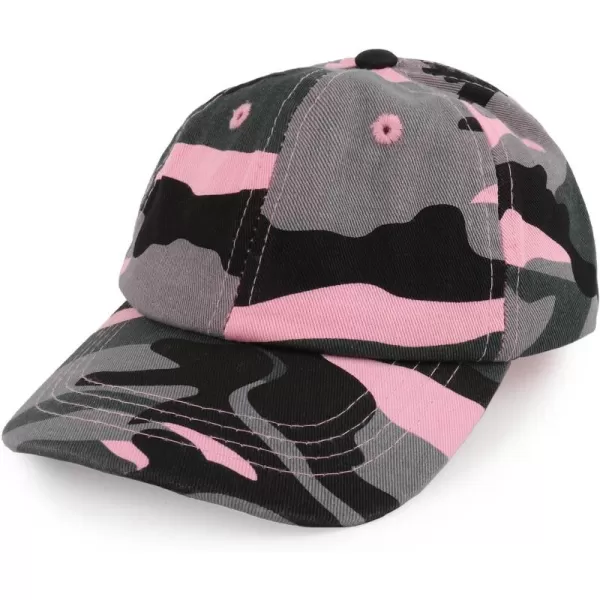 imageTrendy Apparel Shop Baby Infant Plain Unstructured Adjustable Baseball CapPink Camo