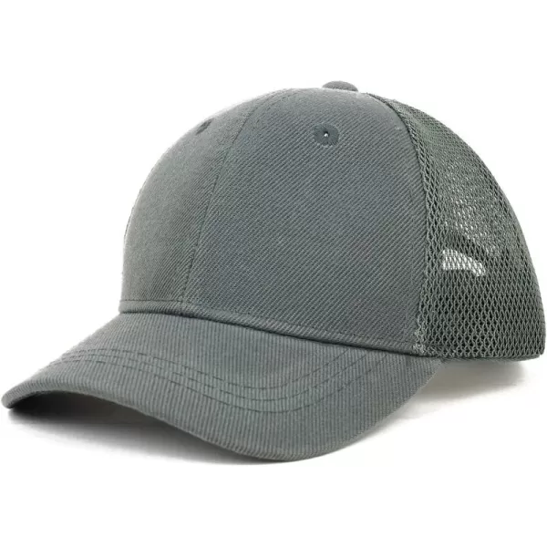 imageTrendy Apparel Shop Infant Size Structured Adjustable Trucker Mesh Baseball CapDark Grey