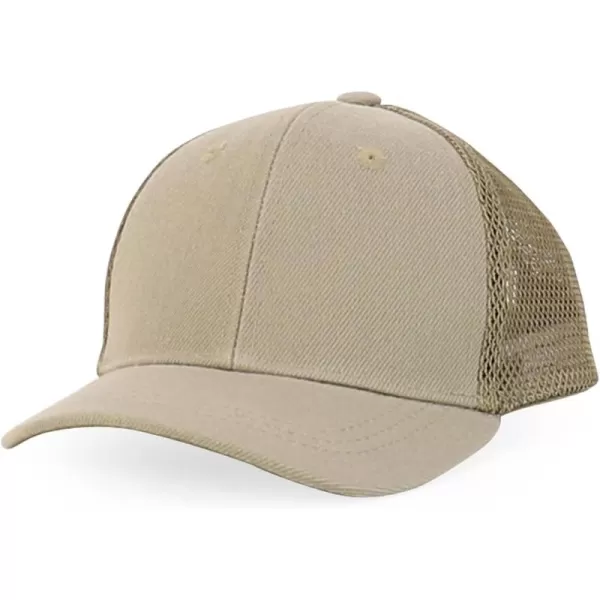 imageTrendy Apparel Shop Infant Size Structured Adjustable Trucker Mesh Baseball CapKhaki