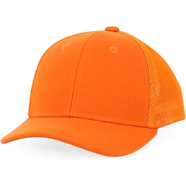 imageTrendy Apparel Shop Infant Size Structured Adjustable Trucker Mesh Baseball CapOrange