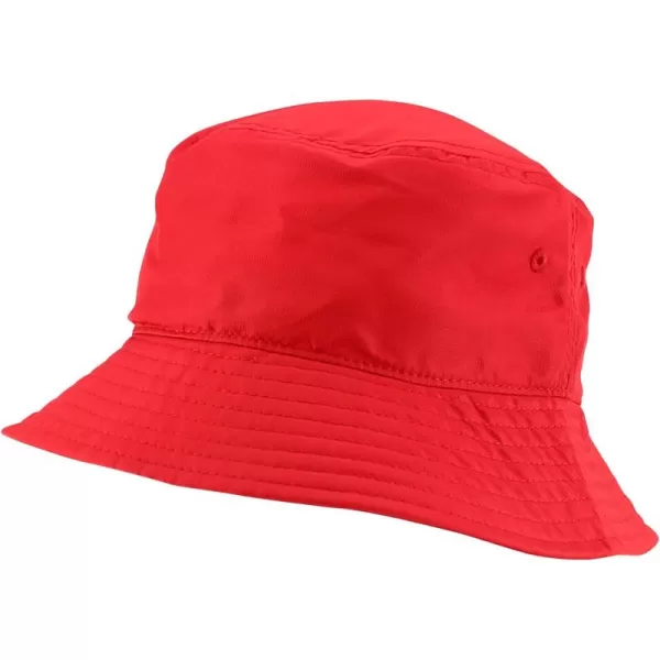 imageTrendy Apparel Shop Kid Size Lightweight Packable Outdoor Bucket Hat  55cmRed
