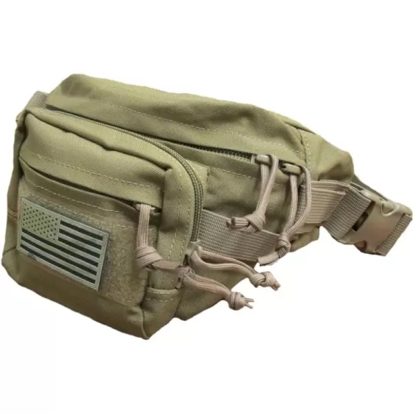 imageTrendy Apparel Shop Outdoor Tactical Fanny Pack Military Waist Bag with Adjustable Buckle  CoyoteCoyote