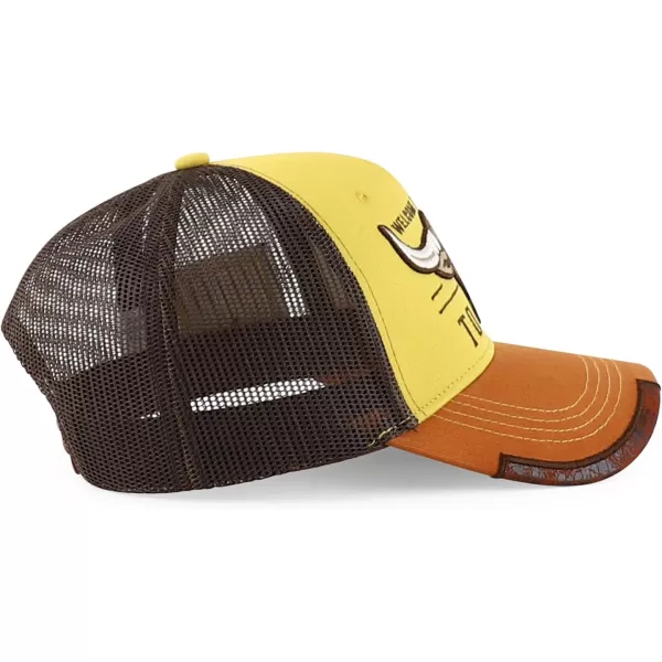 imageTrendy Apparel Shop Bull Embroidered Western Snapback Trucker CapMustard Tan 2
