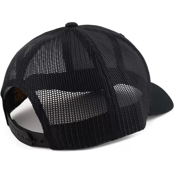 imageTrendy Apparel Shop Flexfit Brand 6 Panel Classic Trucker Mesh Snapback Baseball CapBlack