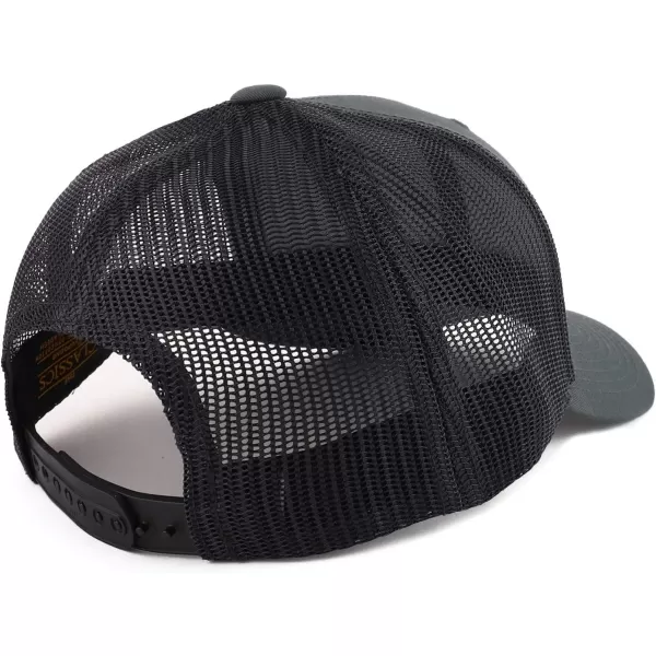imageTrendy Apparel Shop Flexfit Brand 6 Panel Classic Trucker Mesh Snapback Baseball CapCharcoal