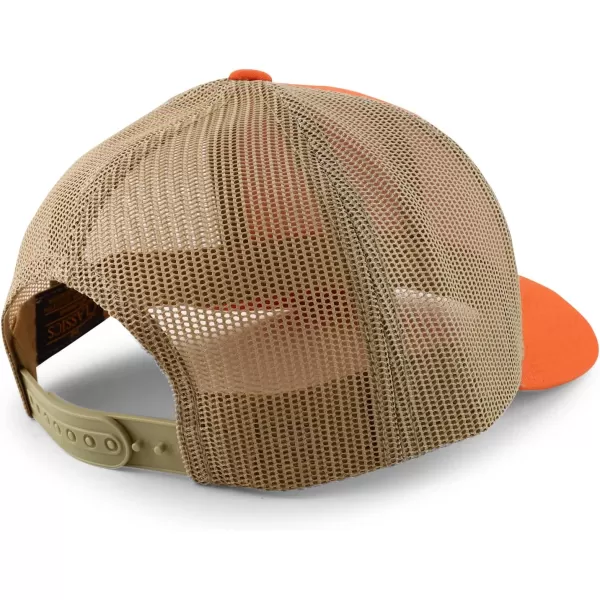 imageTrendy Apparel Shop Flexfit Brand 6 Panel Classic Trucker Mesh Snapback Baseball CapOrange Tan
