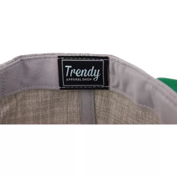 imageTrendy Apparel Shop Flexfit Oversize XXL Structured Blank Flatbill Snapback CapHeather Grey