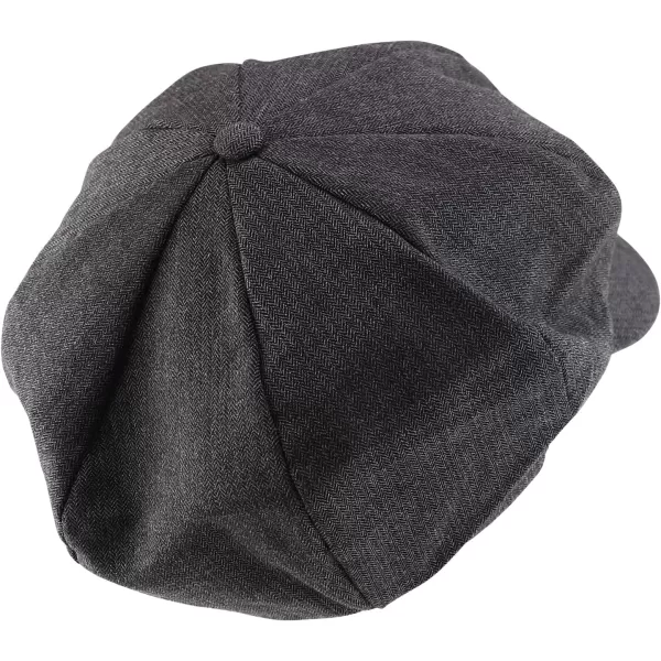 imageTrendy Apparel Shop Oversize Cotton Breathable Newsboy CapBlack