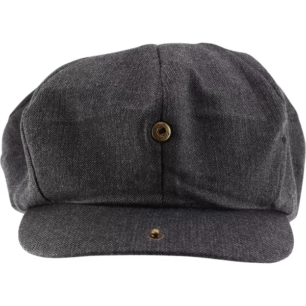 imageTrendy Apparel Shop Oversize Cotton Breathable Newsboy CapBlack