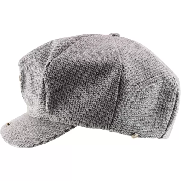 imageTrendy Apparel Shop Oversize Cotton Breathable Newsboy CapGrey